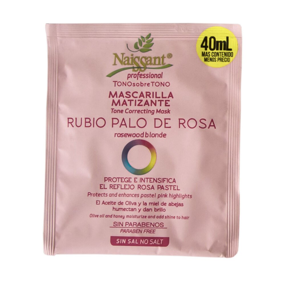 Mascarilla Naissant Rubio Palo de Rosa de 40 ml