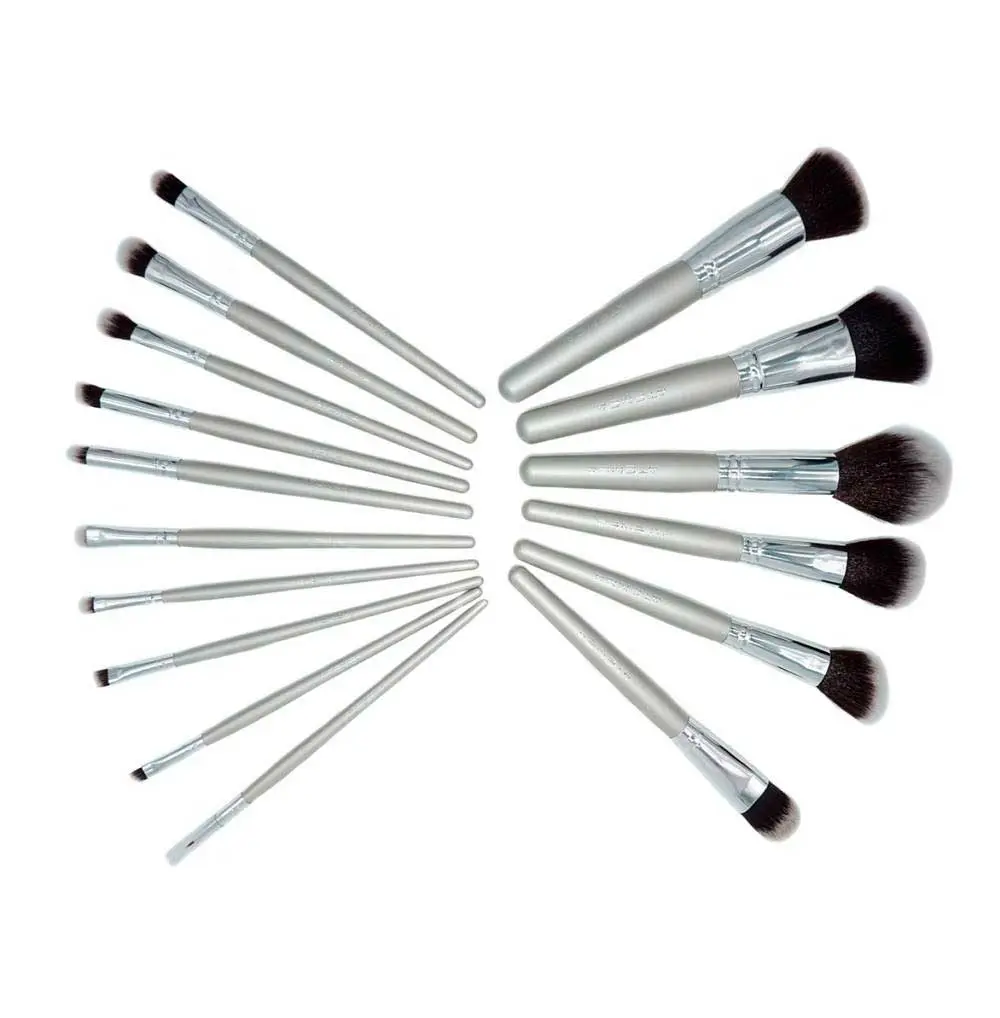 Kit De Brochas De Maquillaje Silver Winter X 16 Pcs - Image 2