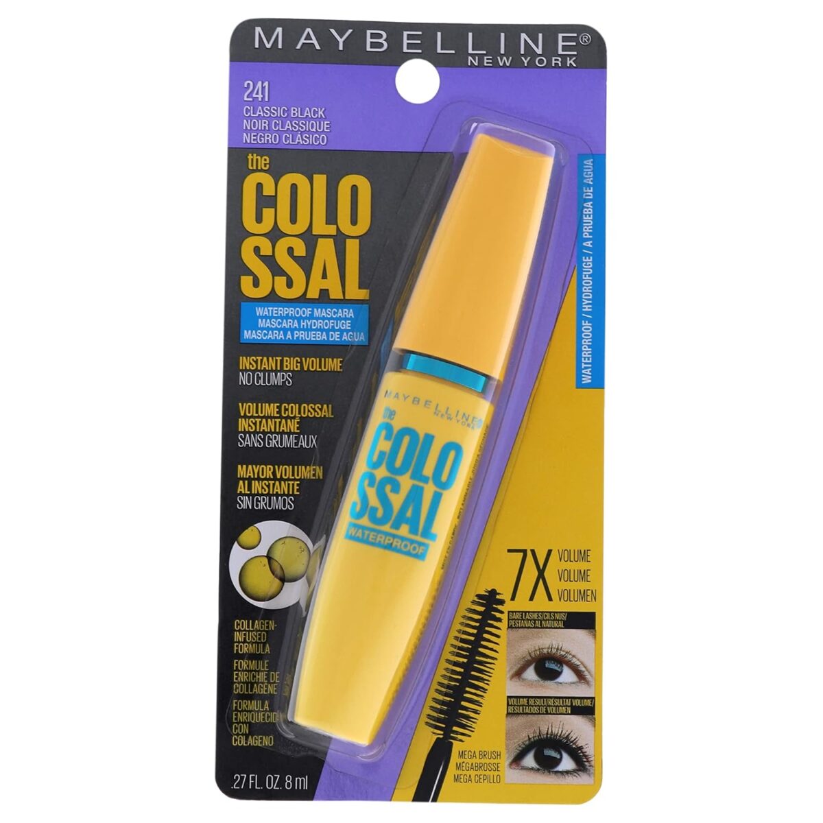 Pestañina The Colossal #241 Classic Black - Maybelline